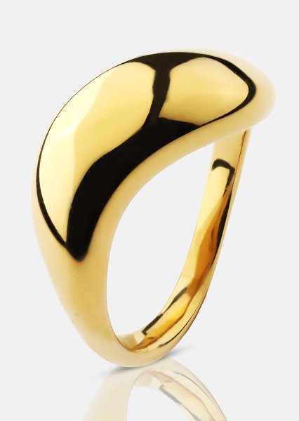 Ring Soft Curve - 18k Vergoldet
