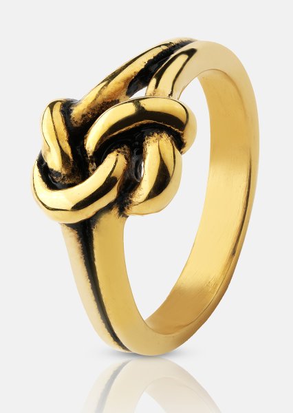 Ring Knot- 18k vergoldet