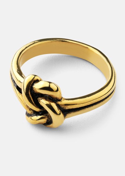 Ring Knot- 18k vergoldet
