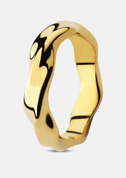 Ring Flow - 18k Vergoldet