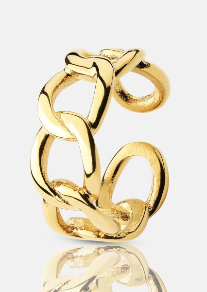 Ring Bold Chain - 18K Vergoldet