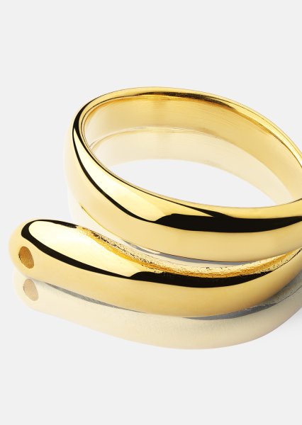 Ring Wave - 18k Vergoldet