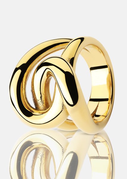 Ring Infinity Knot - 18k Gold Plated