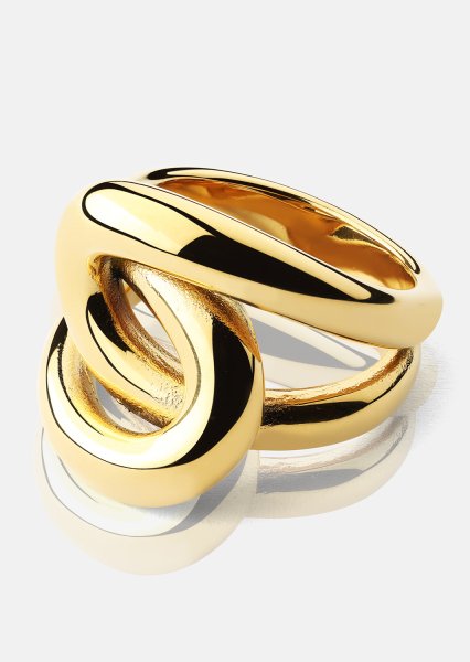 Ring Infinity Knot - 18k Gold Plated