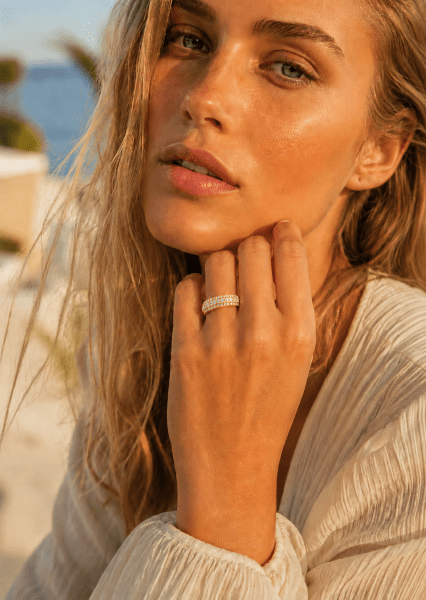 Ring Crystal Shimmer - 18k vergoldet