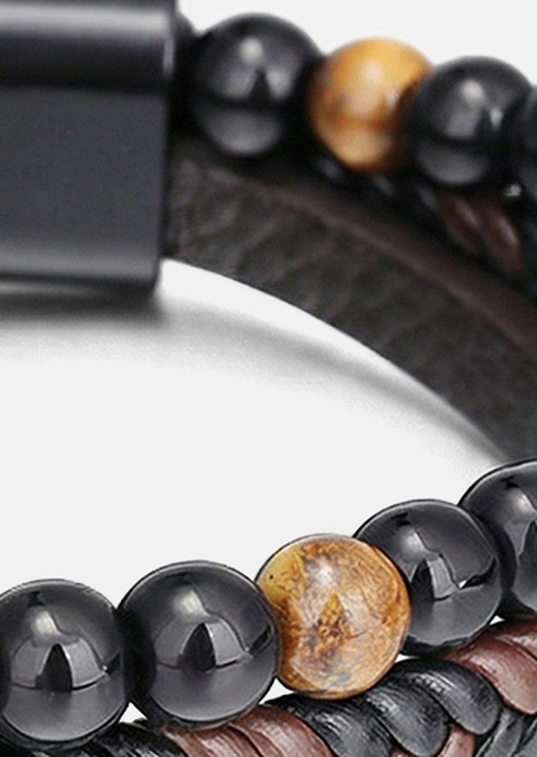 Lederarmband Raven Bond