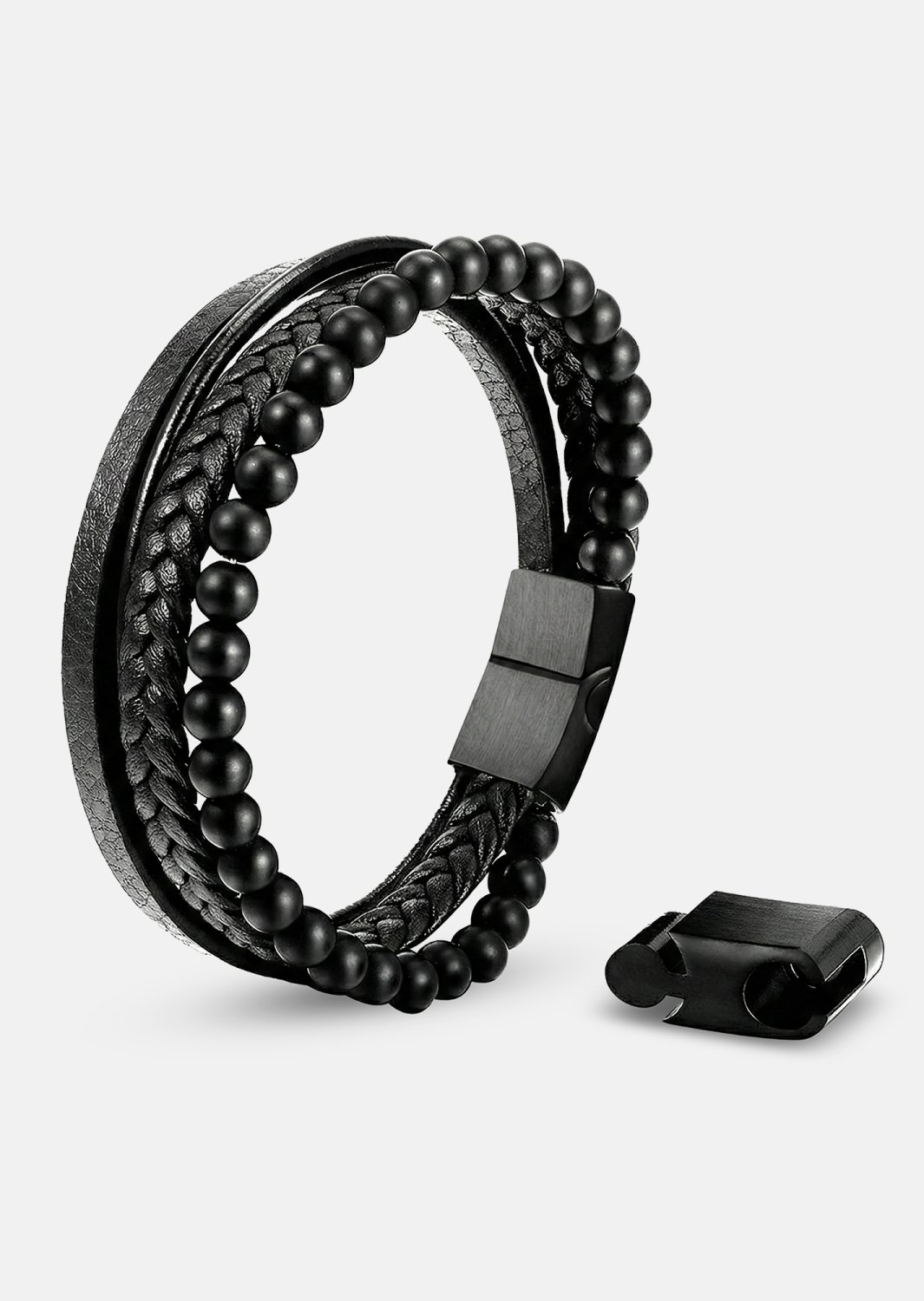 Lederarmband Noble Noir