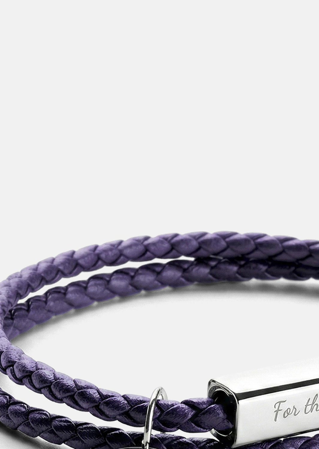 Lederarmband Violet Edge