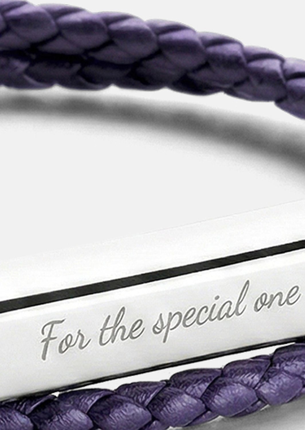 Lederarmband Violet Edge