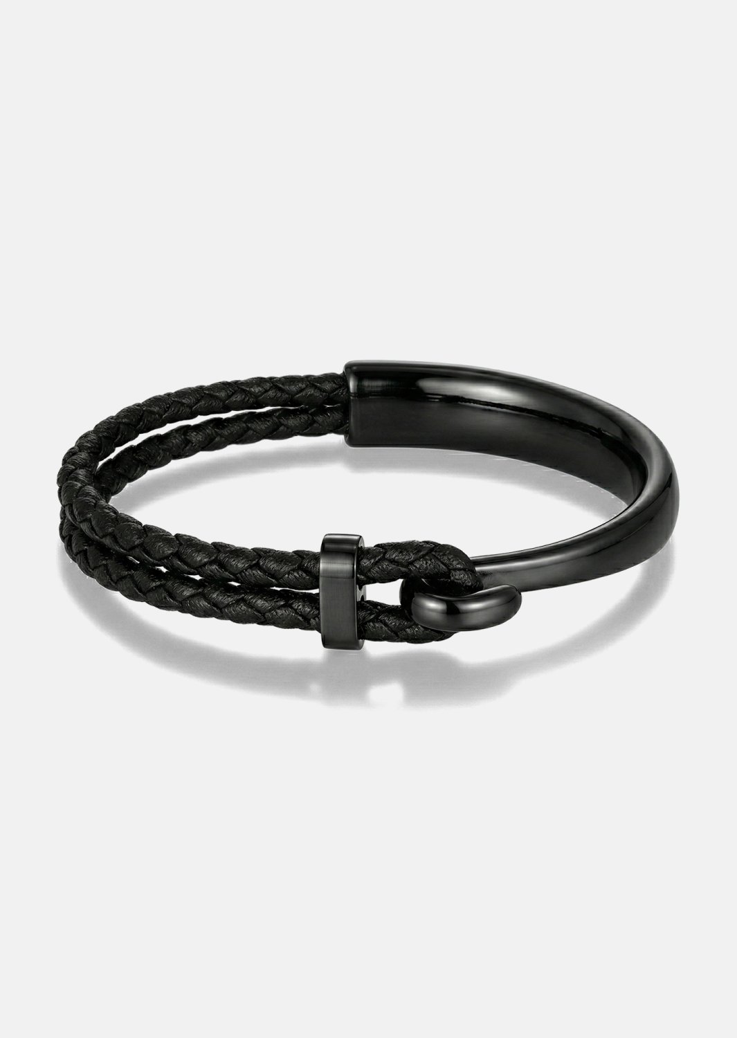 Lederarmband Obsidian Link