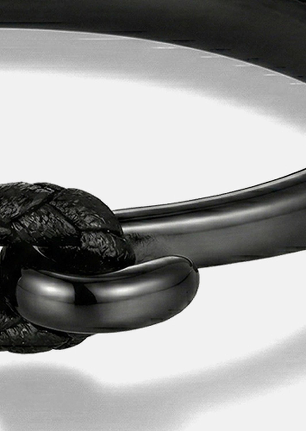 Lederarmband Obsidian Link