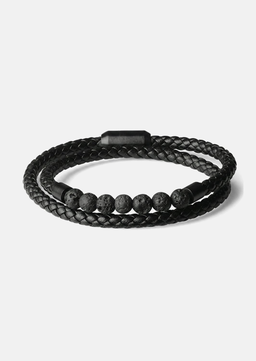 Lederarmband Obsidian Grip