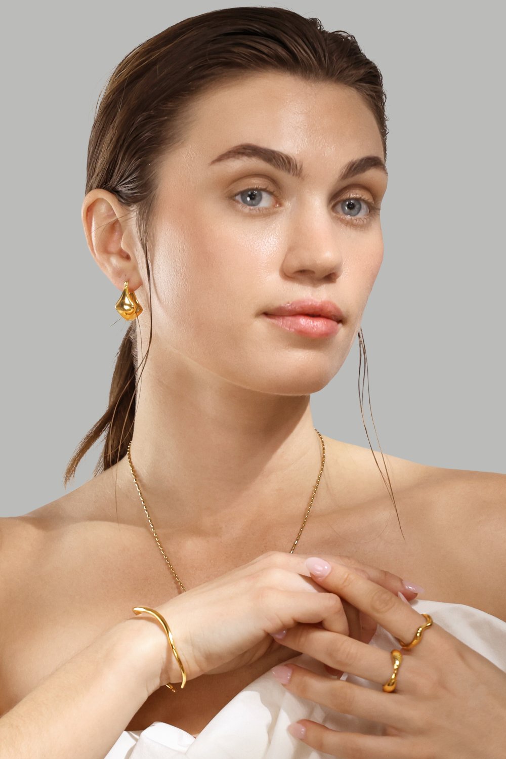 Halskette Flow - 18k Gold Plated