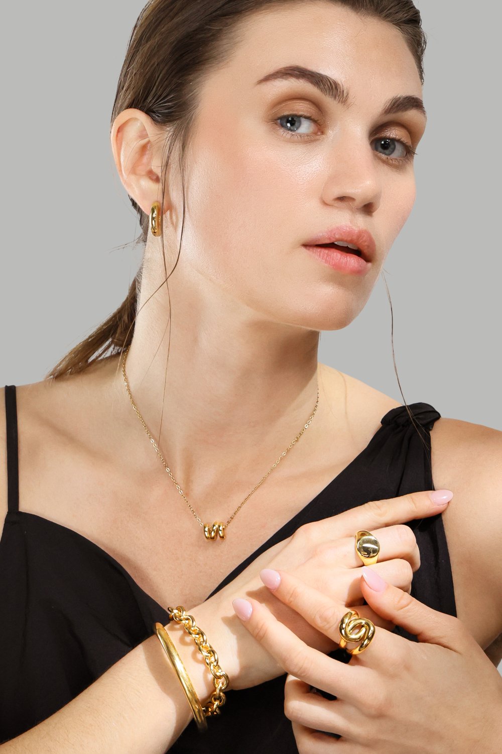 Ring Infinity Knot - 18k Gold Plated