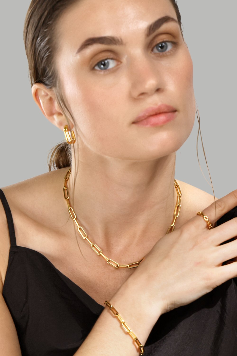  Ring Bold Chain - 18K Plated Gold
