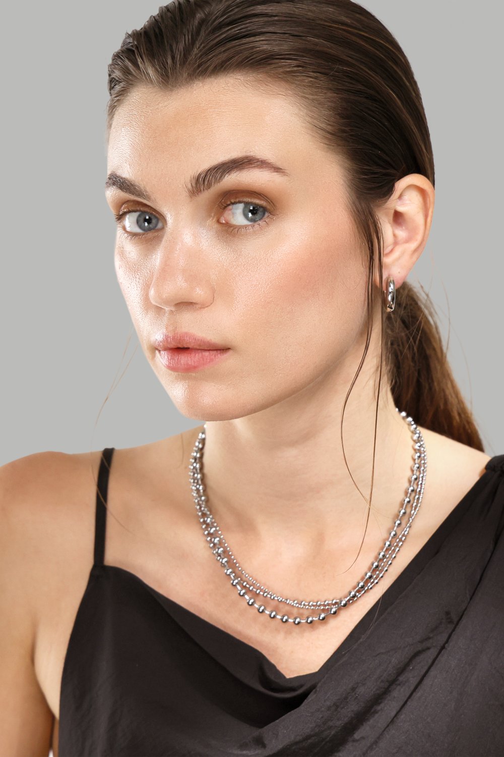 Ohrringe Bold mini – Versilbert