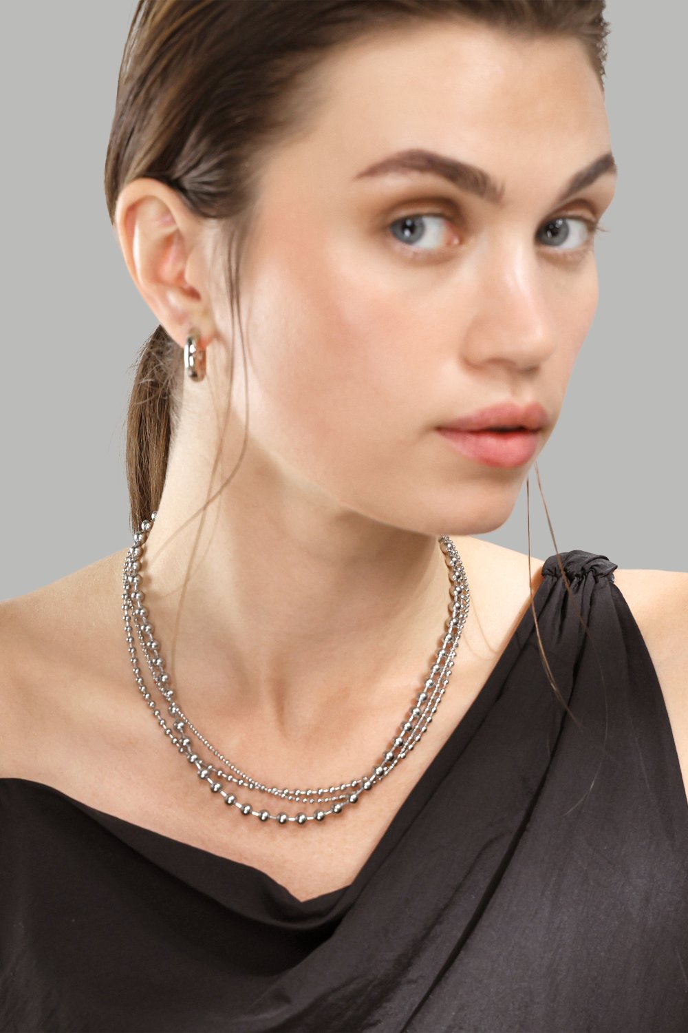 Ohrringe Bold mini – Versilbert