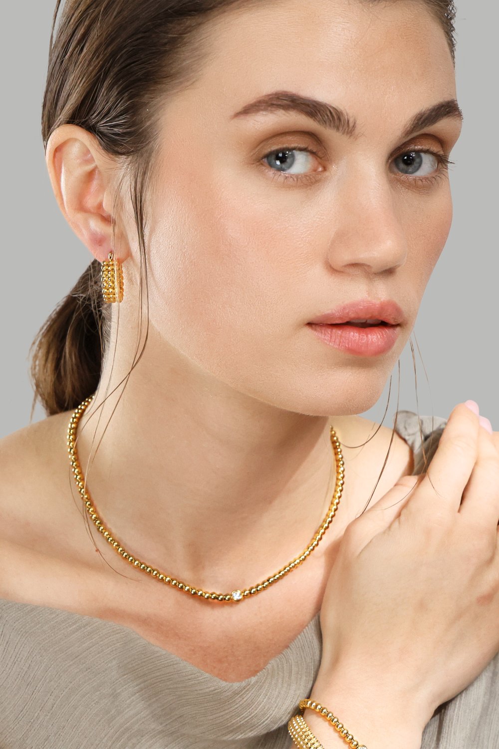 Ohrringe Sfera – 18k Vergoldet