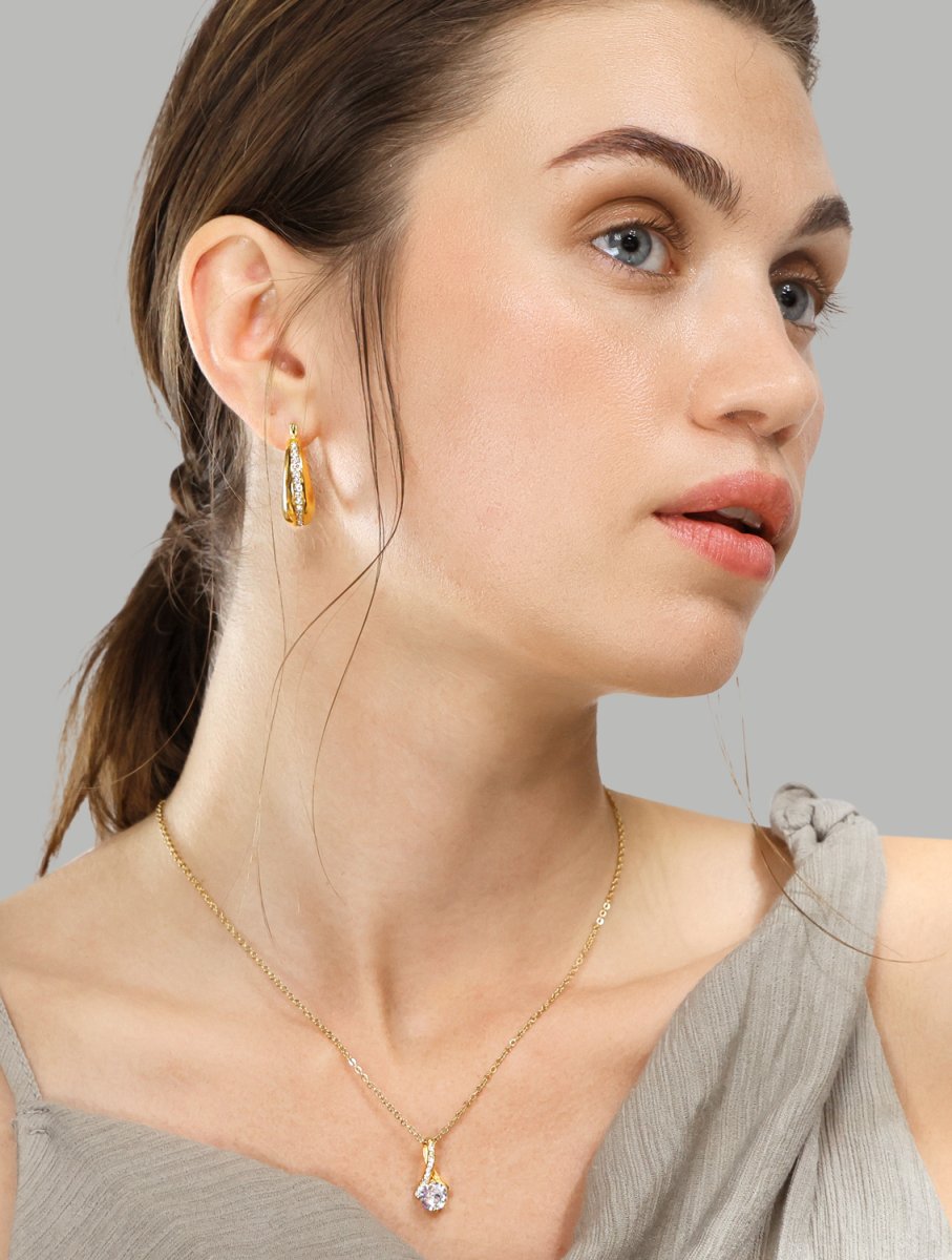 Ohrringe Gleaming Curve – 18k Vergoldet