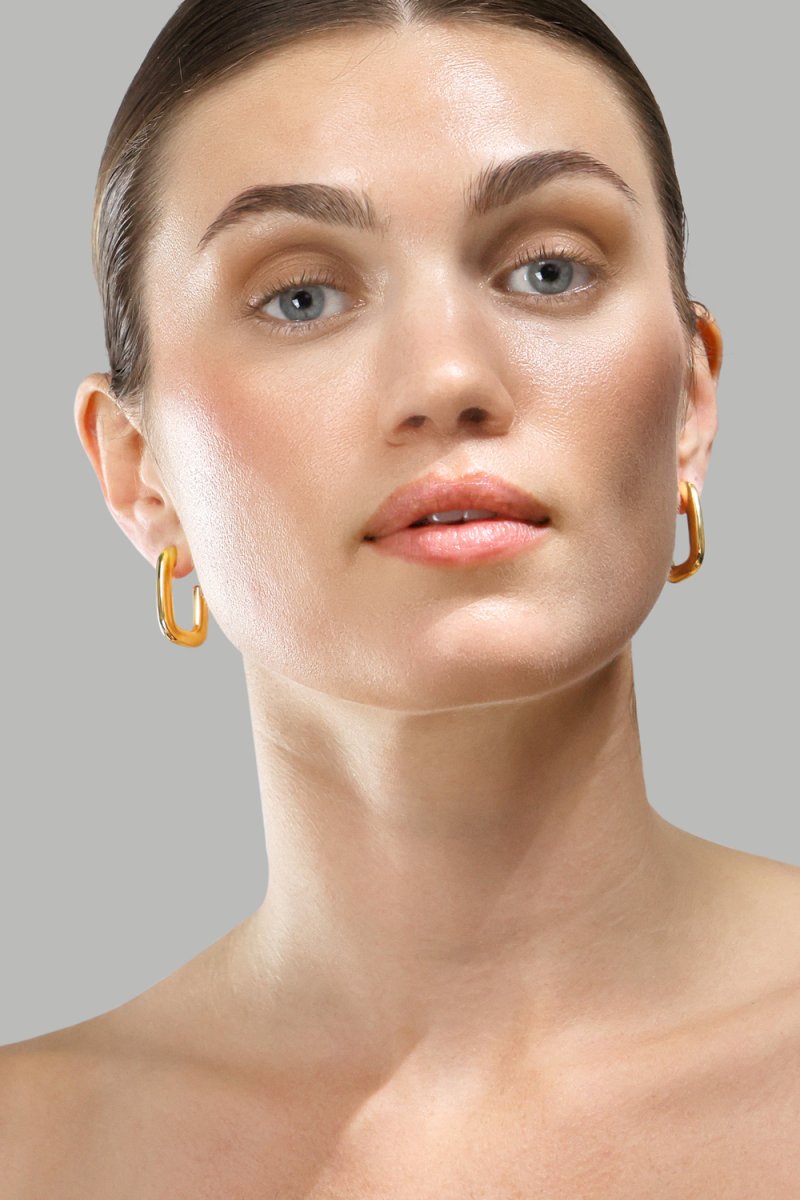 Ohrring Golden Flow - 18k Vergoldet