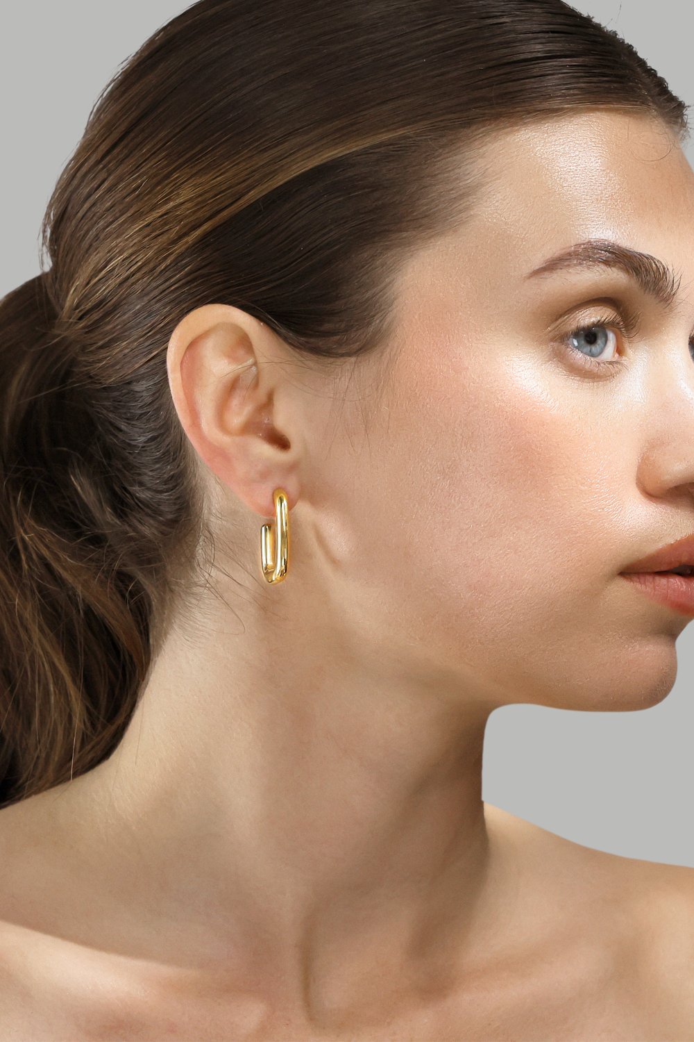 Ohrring Golden Flow - 18k Vergoldet