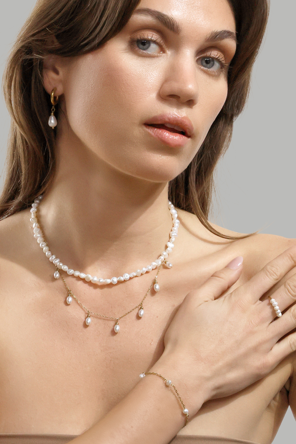 Bridal Halskette – 18k Vergoldet