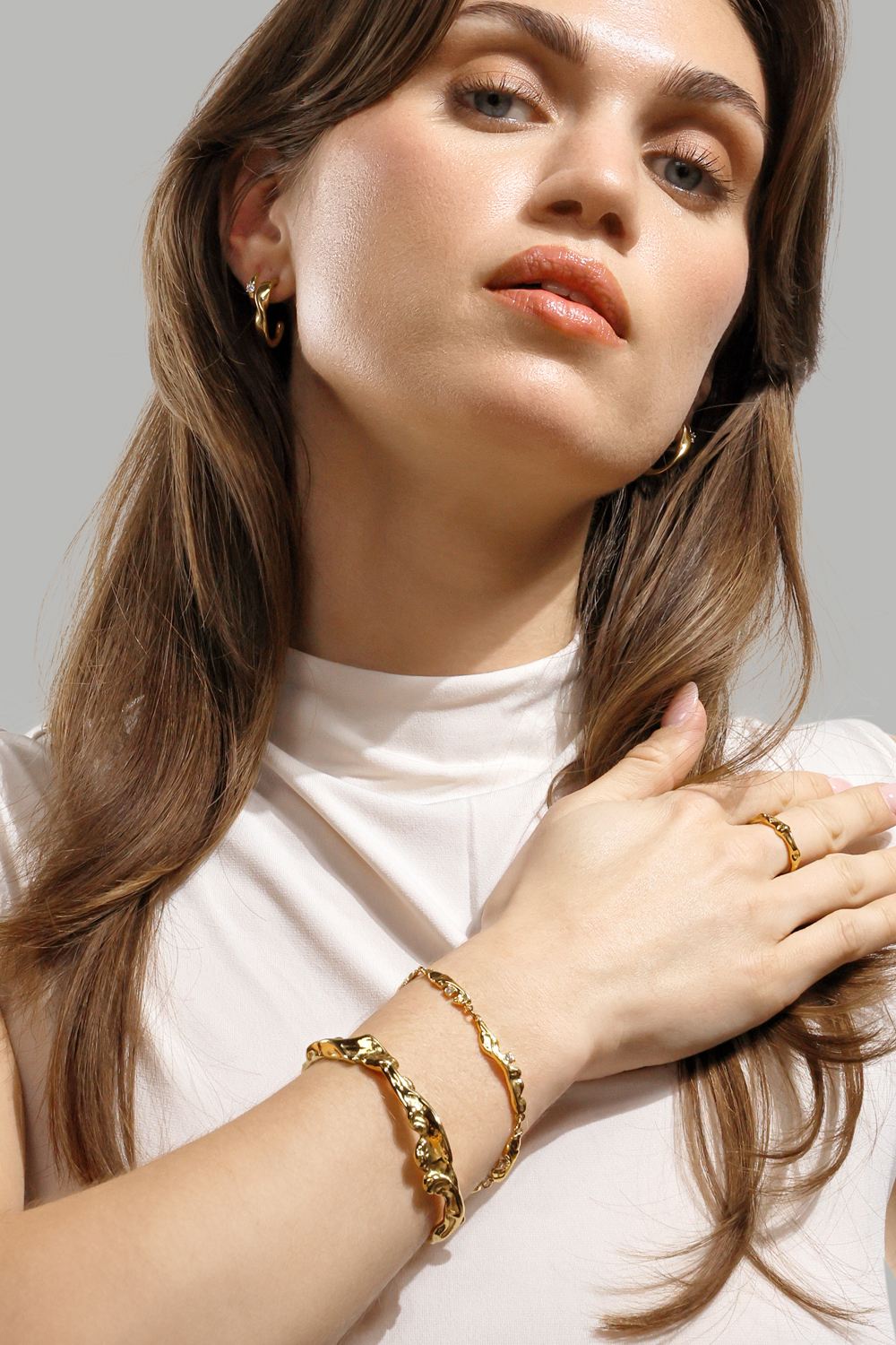 Ondula Ring - 18k Vergoldet