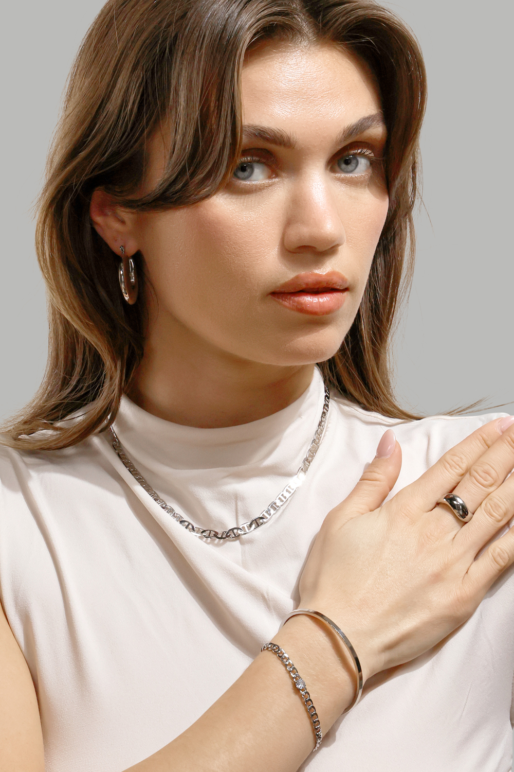 Armband Pulse – Versilbert