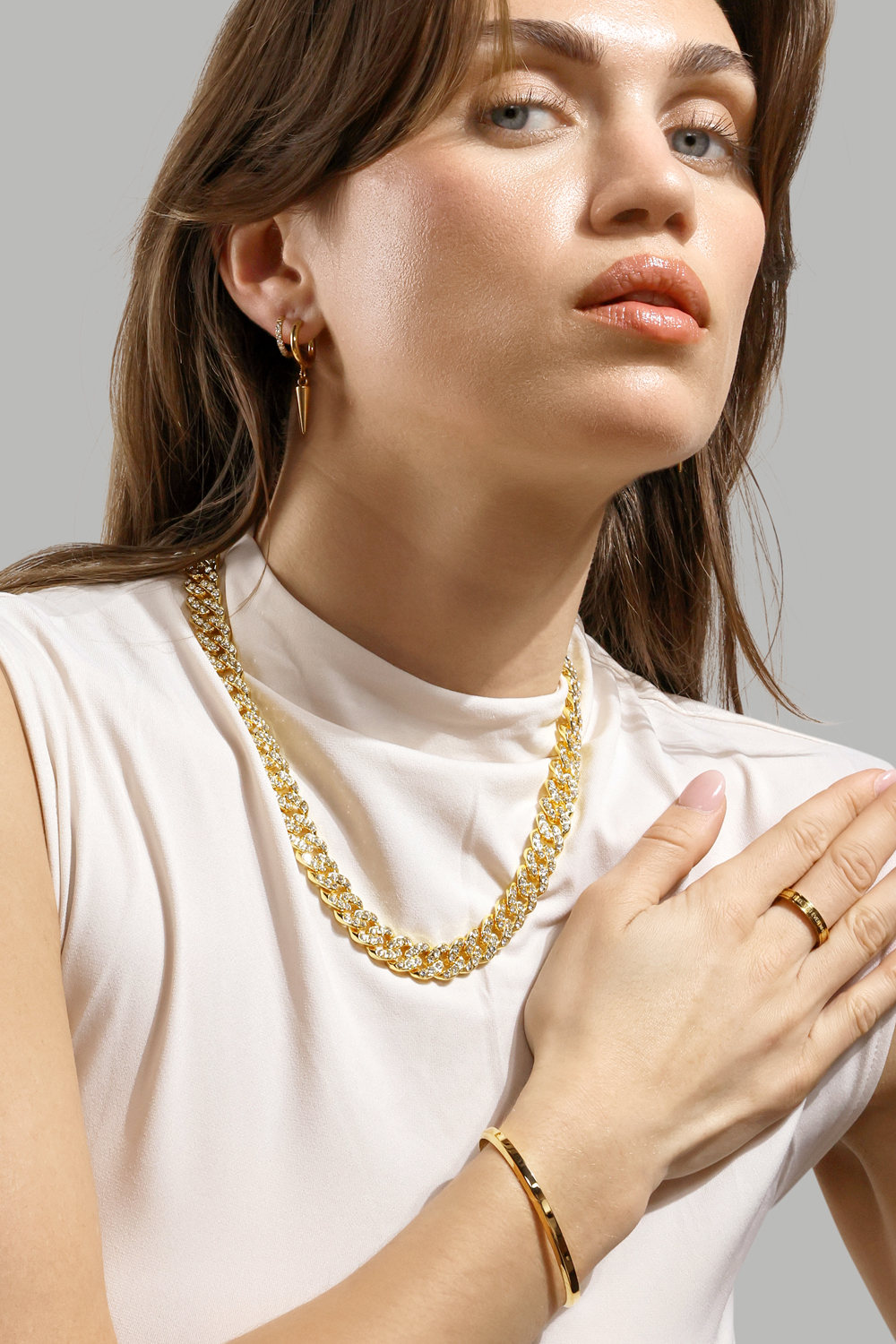 Ring Plain Link - 18k Vergoldet