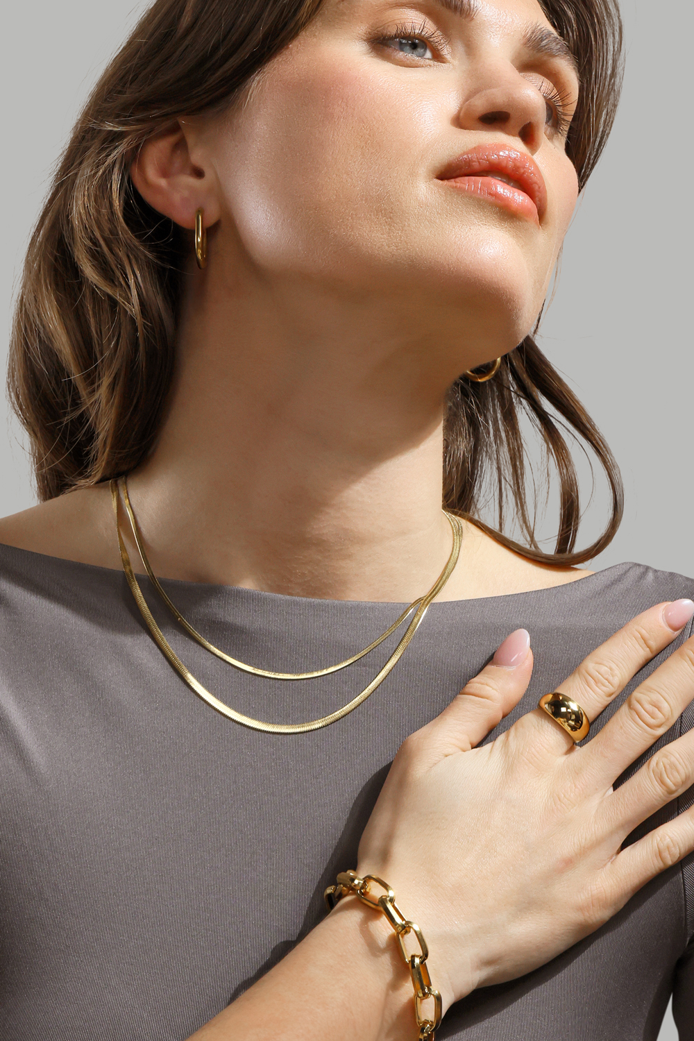 Ohrring Eleganceis - 18k Vergoldet