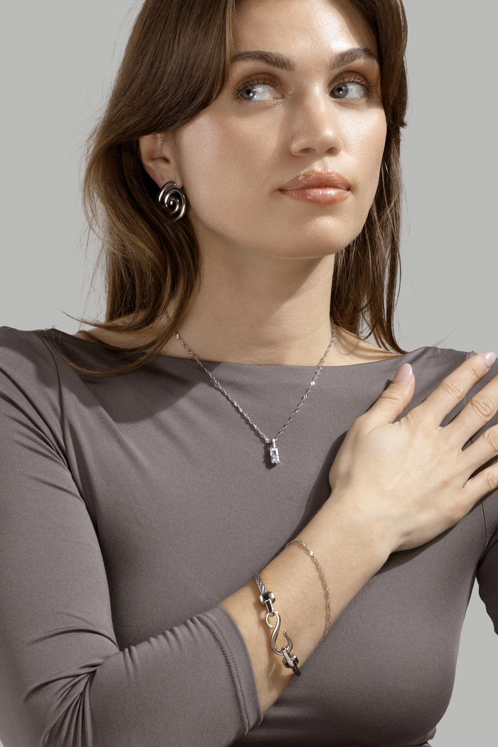 Armband Drift – Versilbert