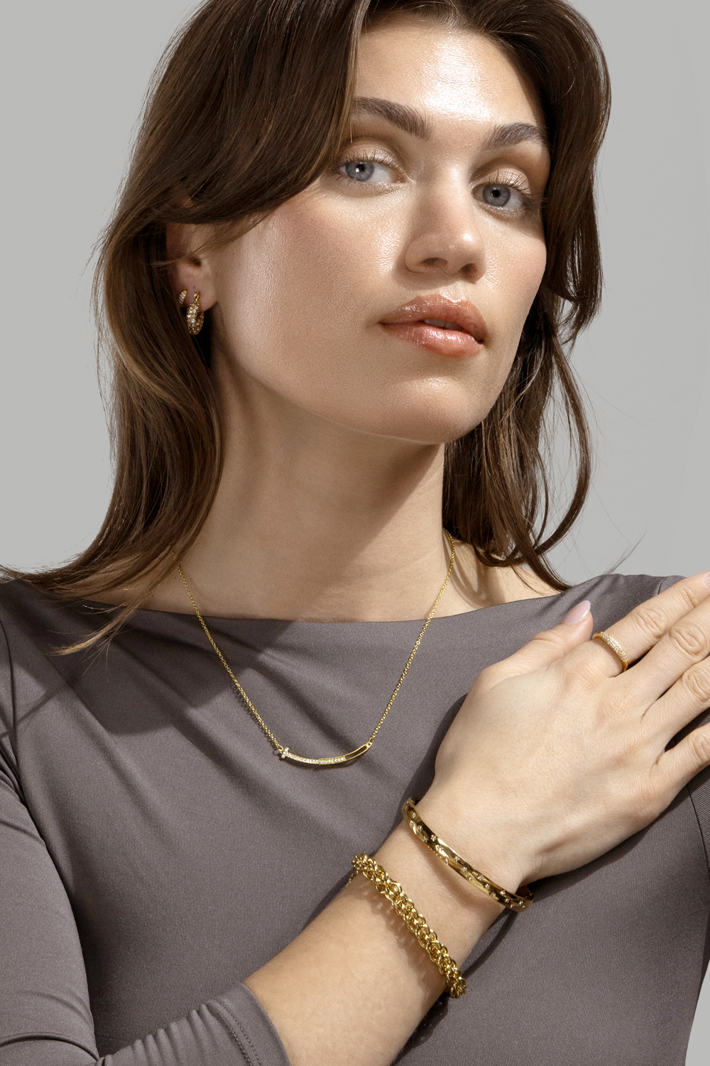 Chunky Pearl Hoop Earrings - 18k Vergoldet
