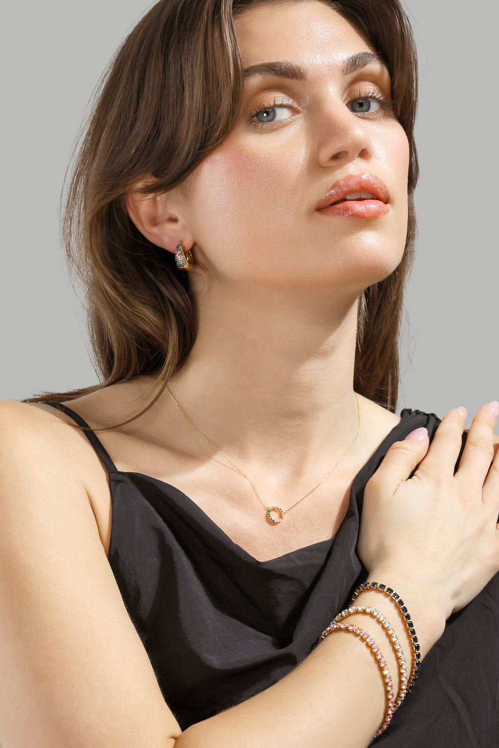 Armband Brillara - 18k Vergoldet