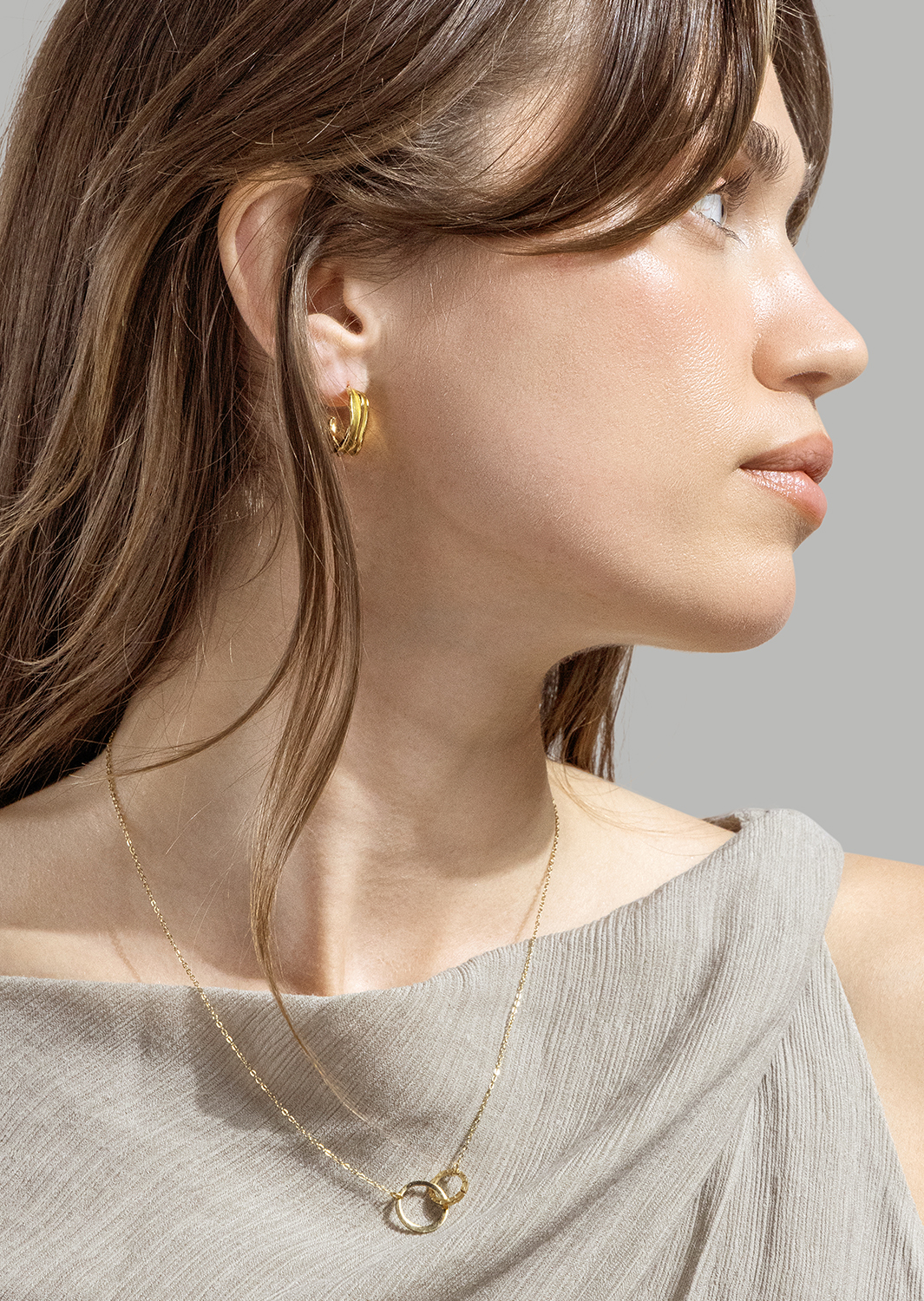 Ohrringe Gleaming Flow - 18k Vergoldet