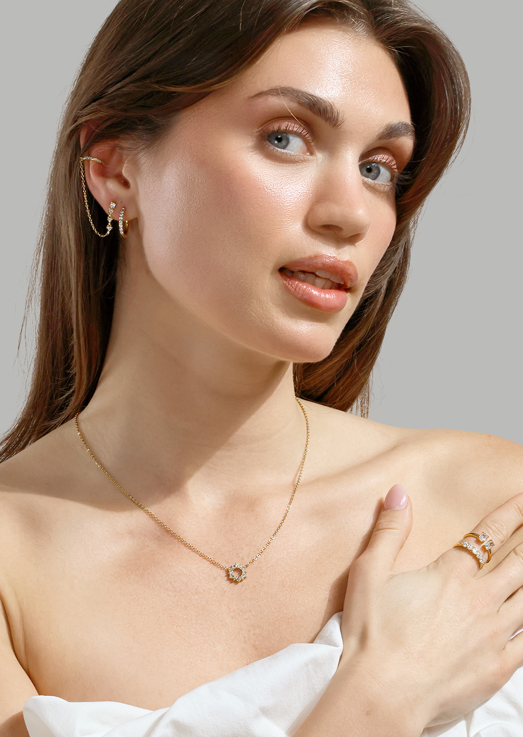 Stella Ohrring - 18k Vergoldet