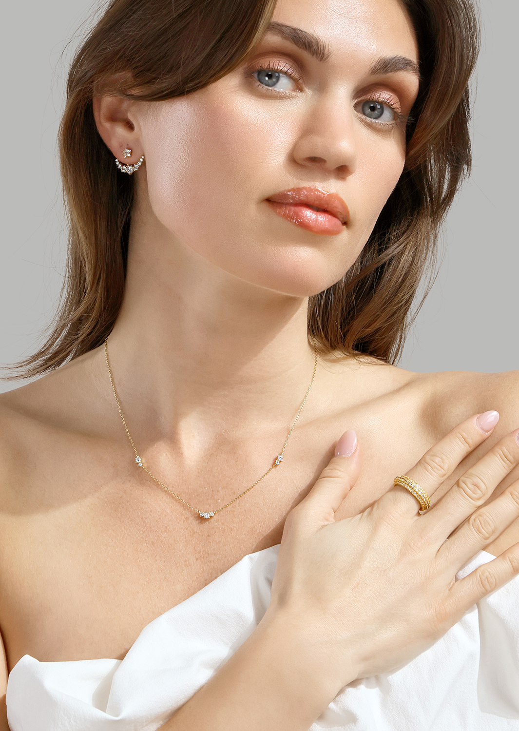 Ring Crystal Shimmer - 18k vergoldet