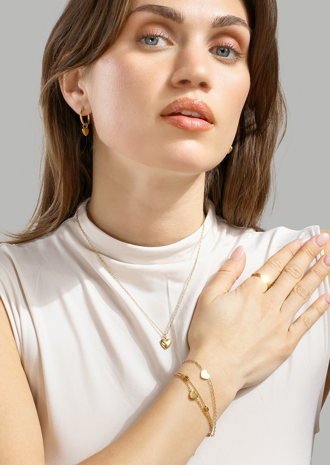Armband Heart Chain – 18k Vergoldet