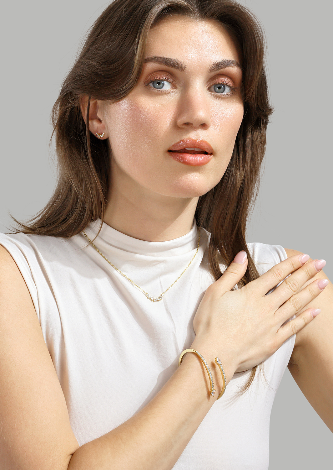 Armband Lumière Spark Stack - 18k Vergoldet