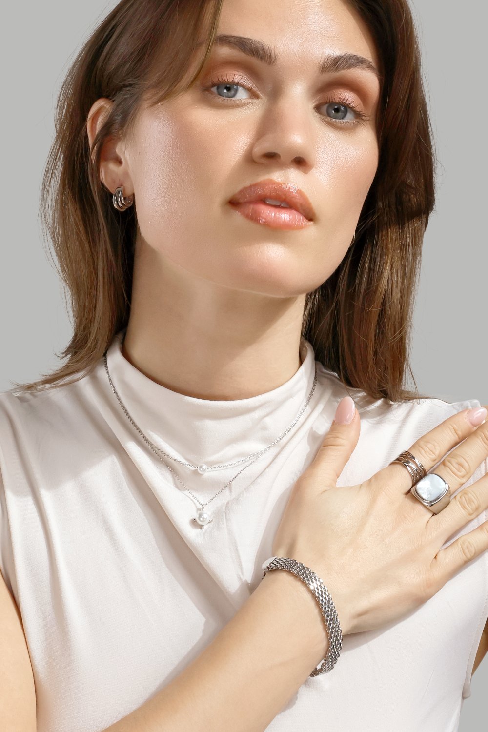 Armband Glowline- Versilbert