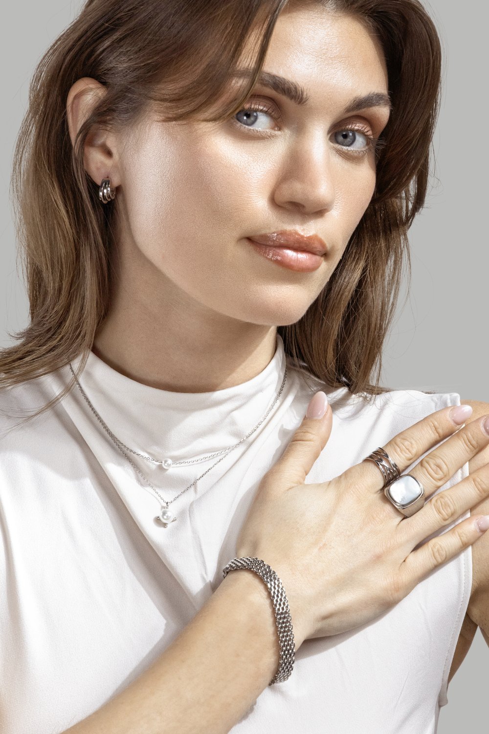 Armband Glowline- Versilbert