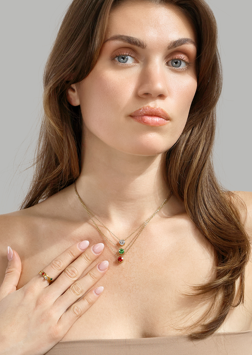 Trinity Prisma Ring - 18k Vergoldet