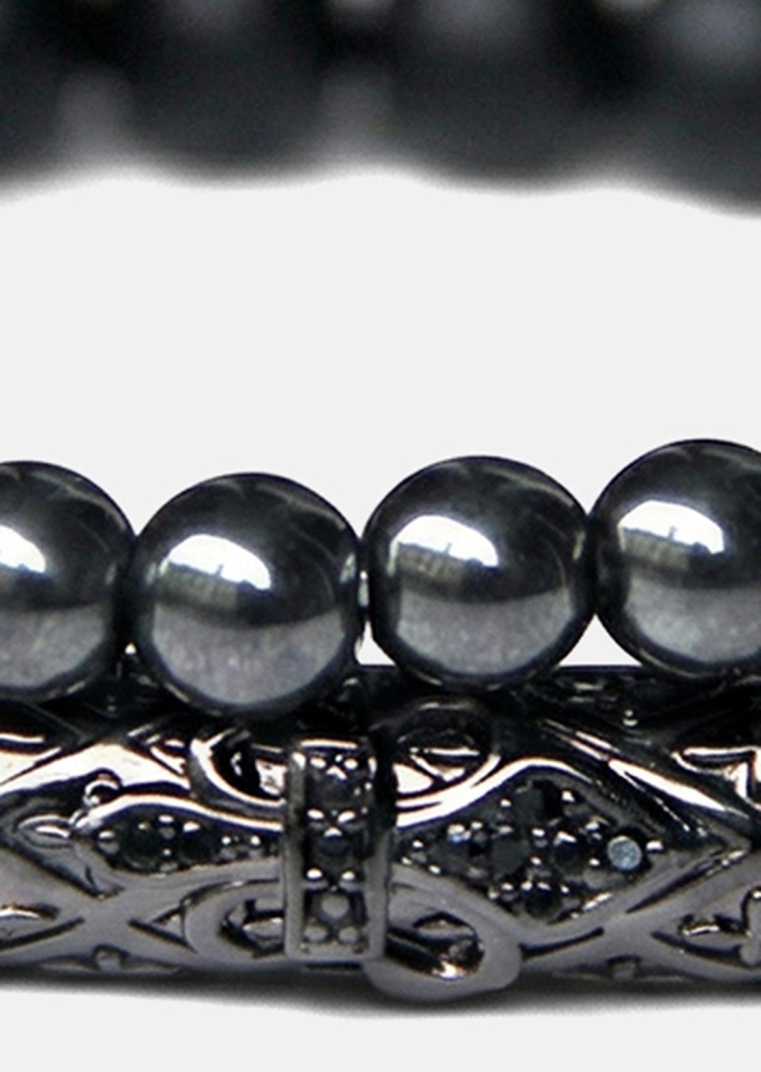 Perlenarmband Obsidian Echo