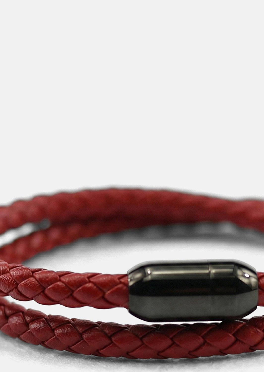 Lederarmband Crimson Edge