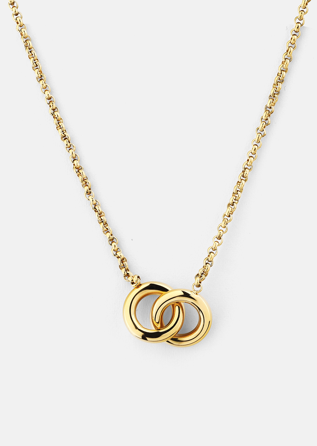 Halskette Circle of Love - 18k Gold Plated