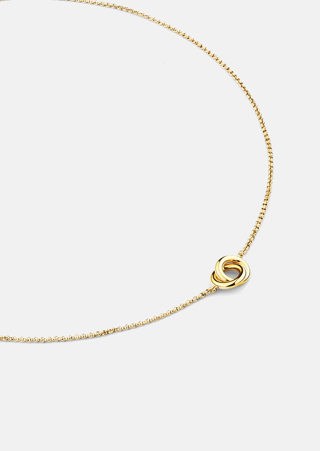 Halskette Circle of Love - 18k Gold Plated