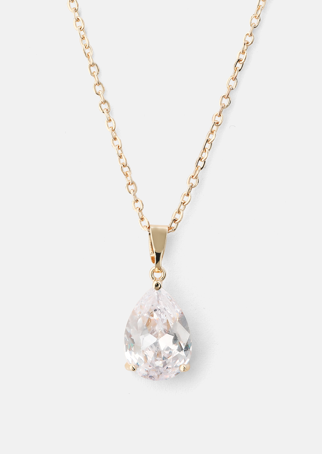 Halskette Luna Teardrop - Rose Gold Plated