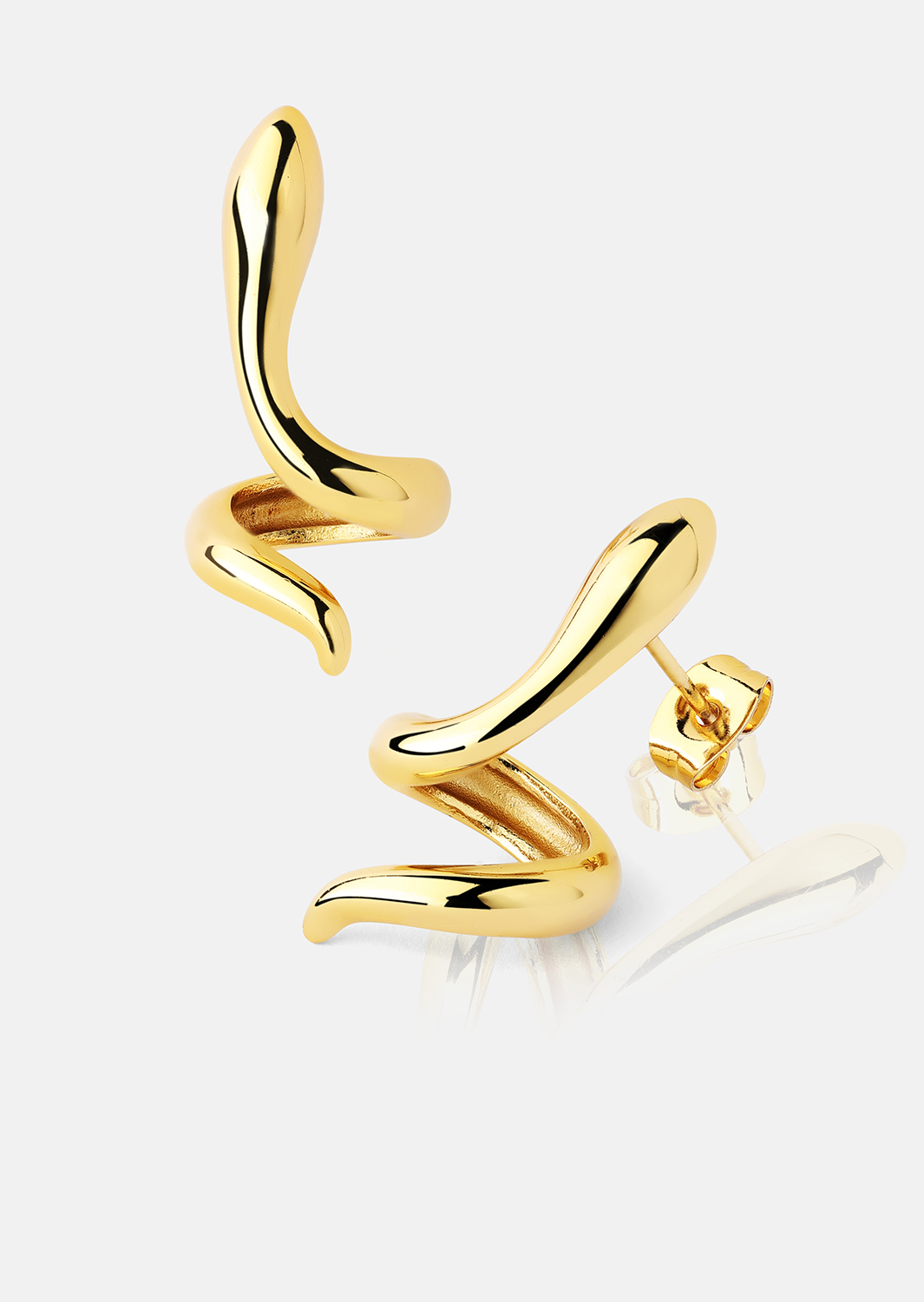 Serpentis Ohrringe – 18k Vergoldet