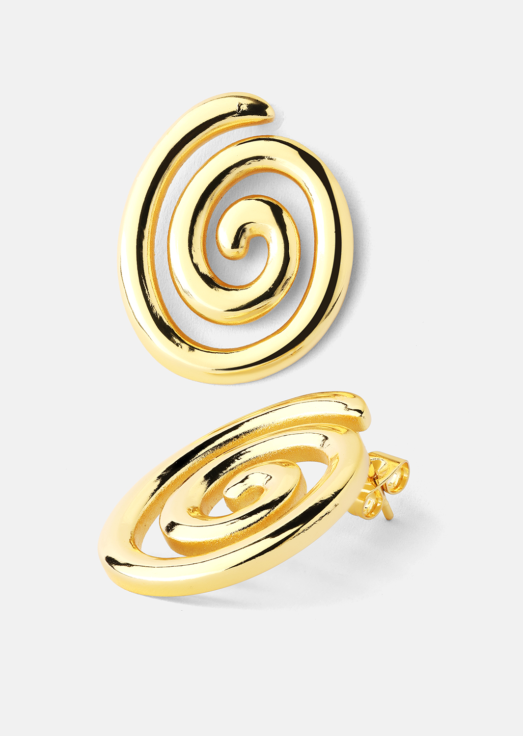 Resin Ohrring - 18k Vergoldet