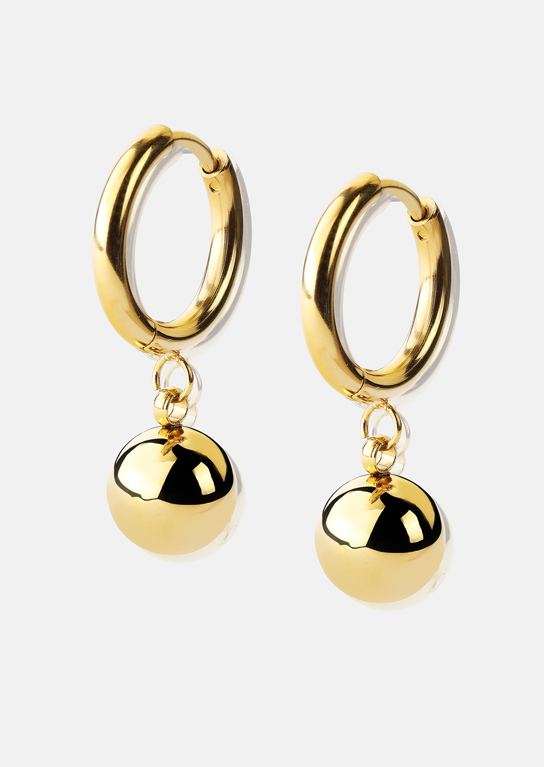 Ohrring Golden Orbit Hoops - 18k Vergoldet
