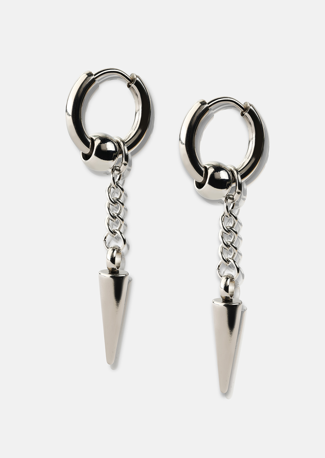 Ohrring Spike Long - Versilbert